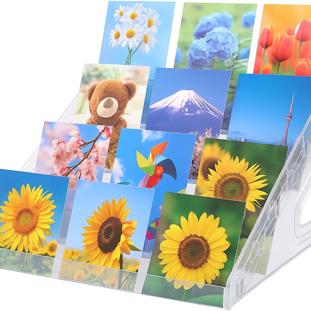 7-Tier Clear Acrylic Trading Card Display Stand