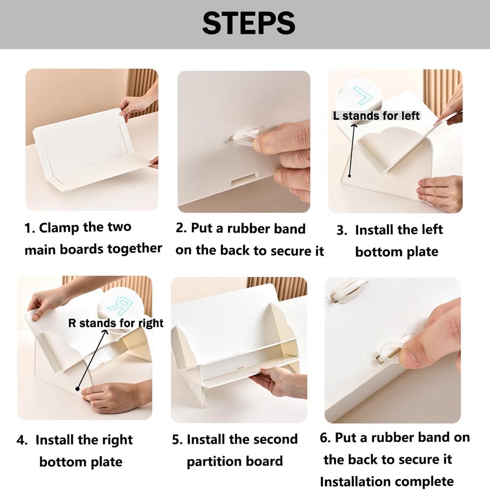 Detachable Clear Acrylic Desktop Bookshelf Organizer Detachable Clear Acrylic Desktop Bookshelf Organizer