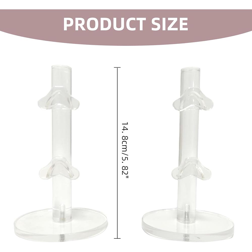 2-Pack 2-Layer Acrylic Sunglass & Eyeglass Display Stand
