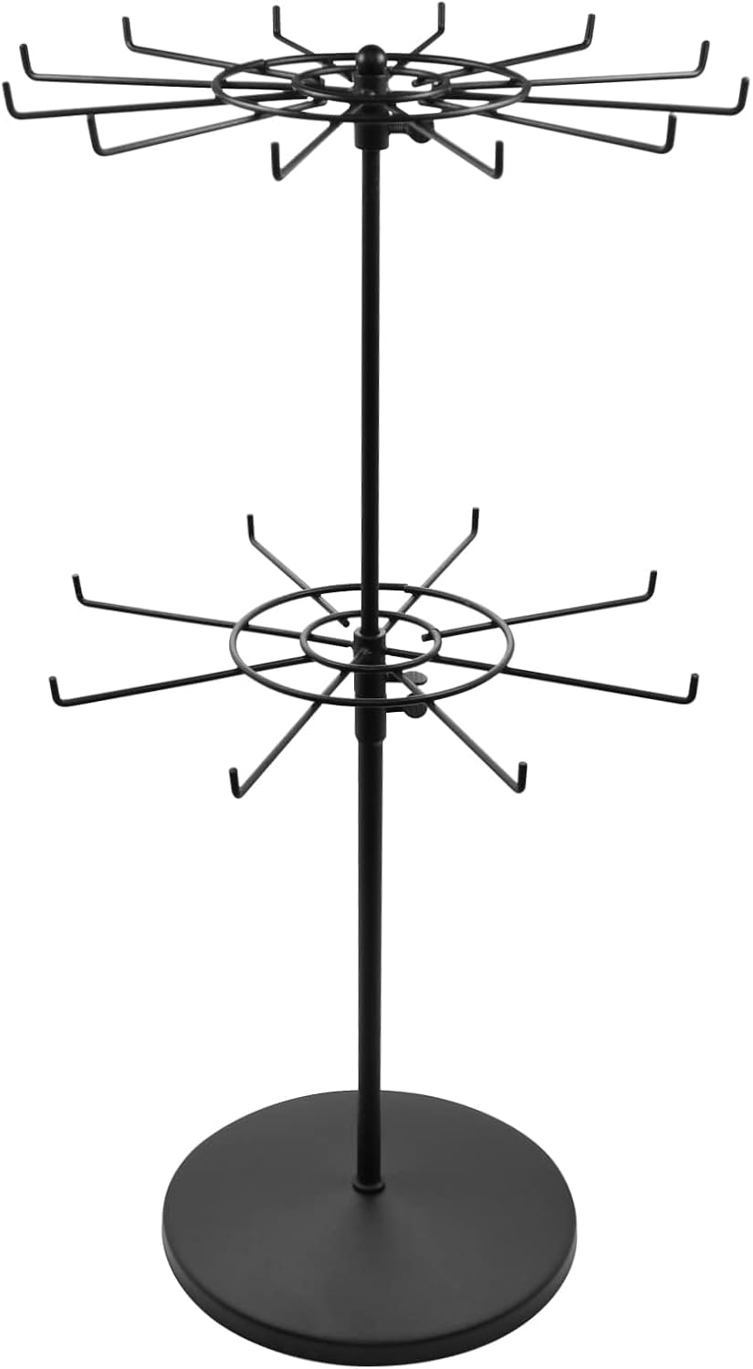 2-Tier Adjustable Countertop Spinner Display Stand 2-Tier Adjustable Countertop Spinner Display Stand