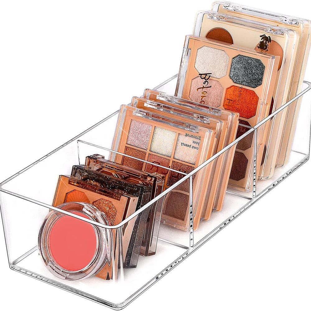 3-Section Acrylic Drawer & Countertop Makeup Organizer 3-Section Acrylic Drawer & Countertop Makeup Organizer