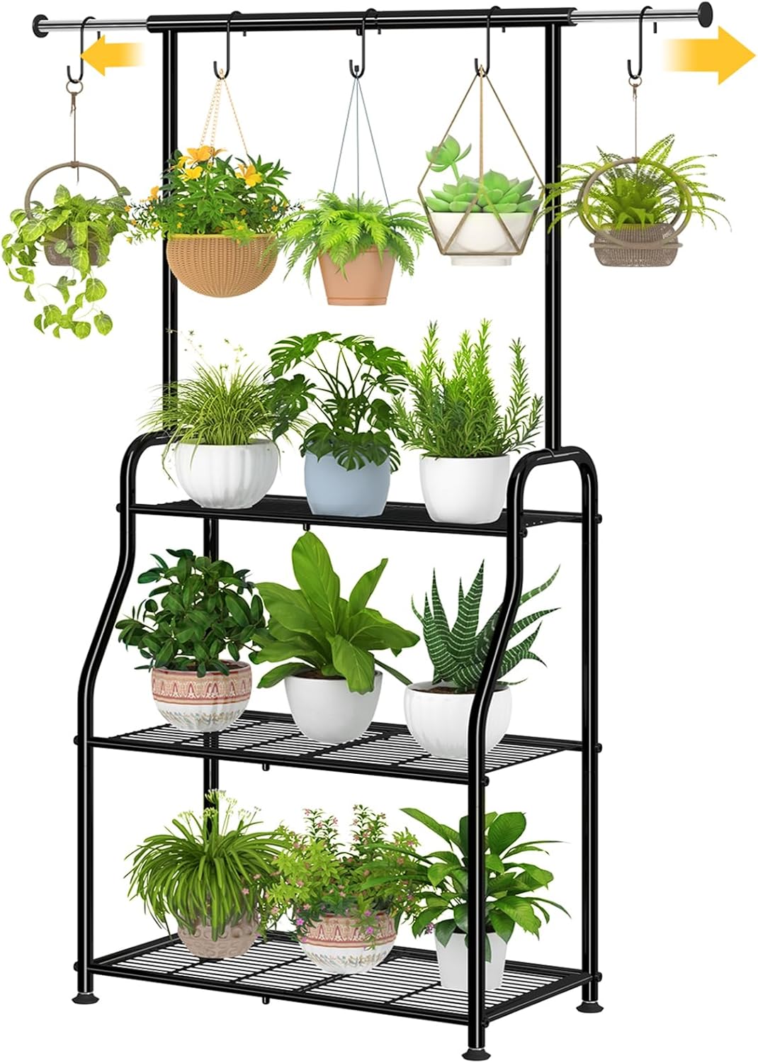 3-Tier Heavy Duty Metal Hanging Plant Shelf 3-Tier Heavy Duty Metal Hanging Plant Shelf