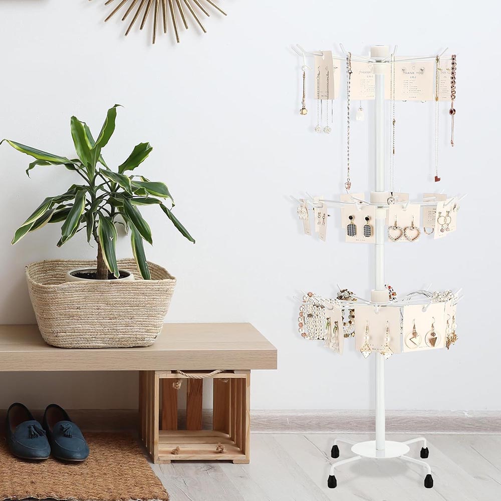 2-Pack 3-Tier Spinning Jewelry & Keychain Display Stand 2-Pack 3-Tier Spinning Jewelry & Keychain Display Stand