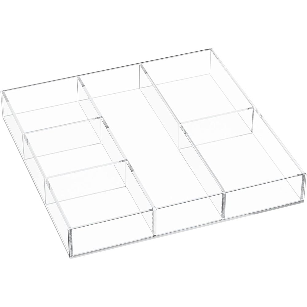 6-Section Clear Acrylic Makeup & Office Drawer Organizer 6-Section Clear Acrylic Makeup & Office Drawer Organizer