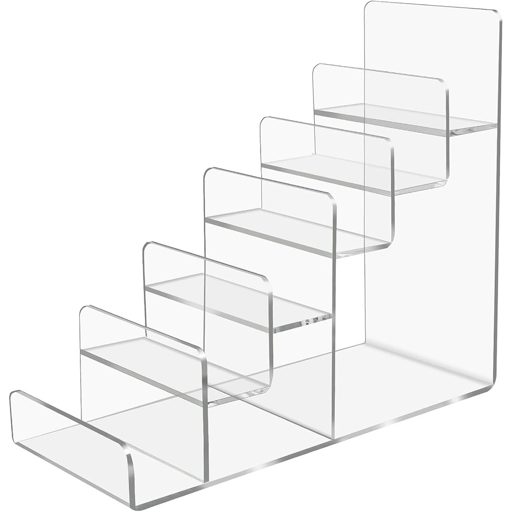 6-Tier Clear Acrylic Wallet, Purse & Handbag Display Stand