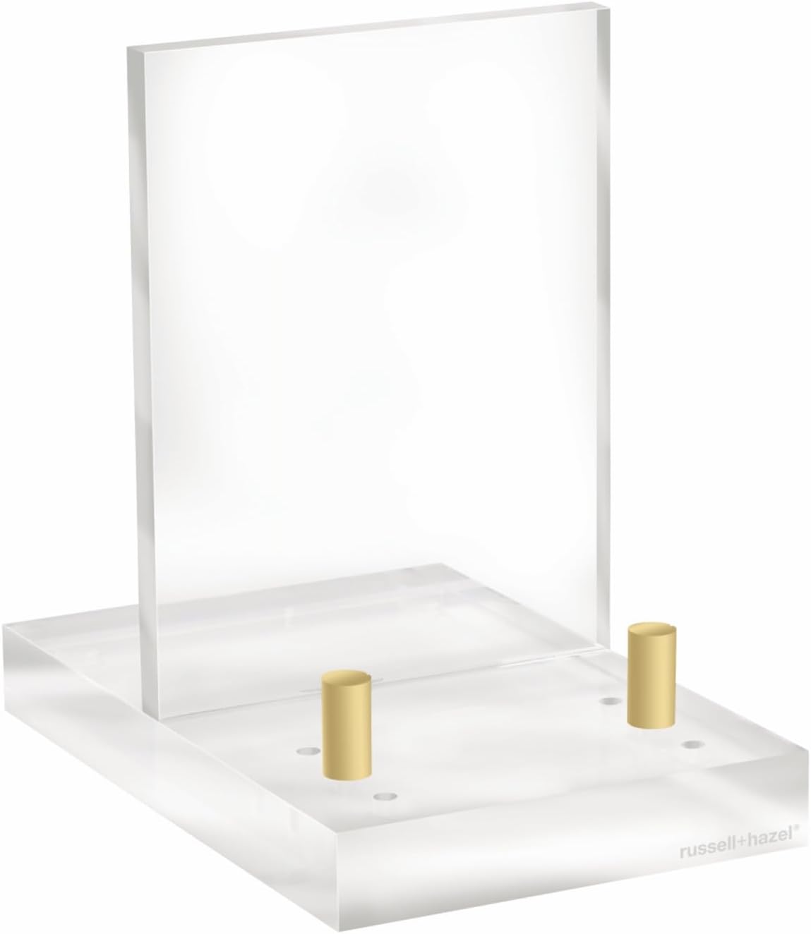 4″ Clear Acrylic Easel with Adjustable Gold Pegs 4″ Clear Acrylic Easel with Adjustable Gold Pegs