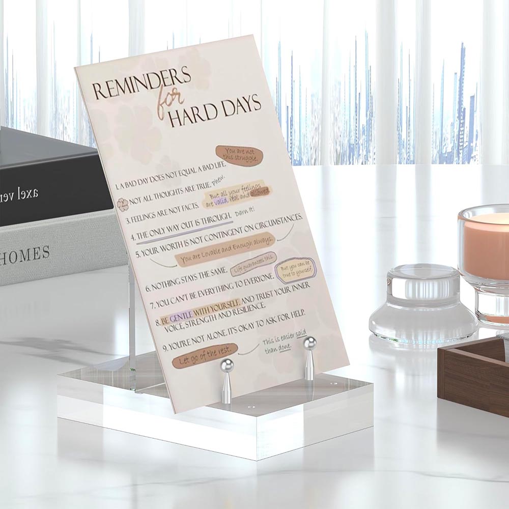 Acrylic Easel Display Stand with Adjustable Hardware