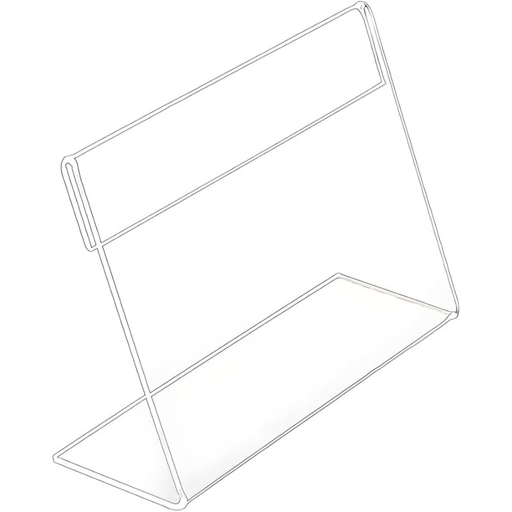 Adjustable Slanted Back Clear Acrylic Sign & Document Holder Adjustable Slanted Back Clear Acrylic Sign & Document Holder