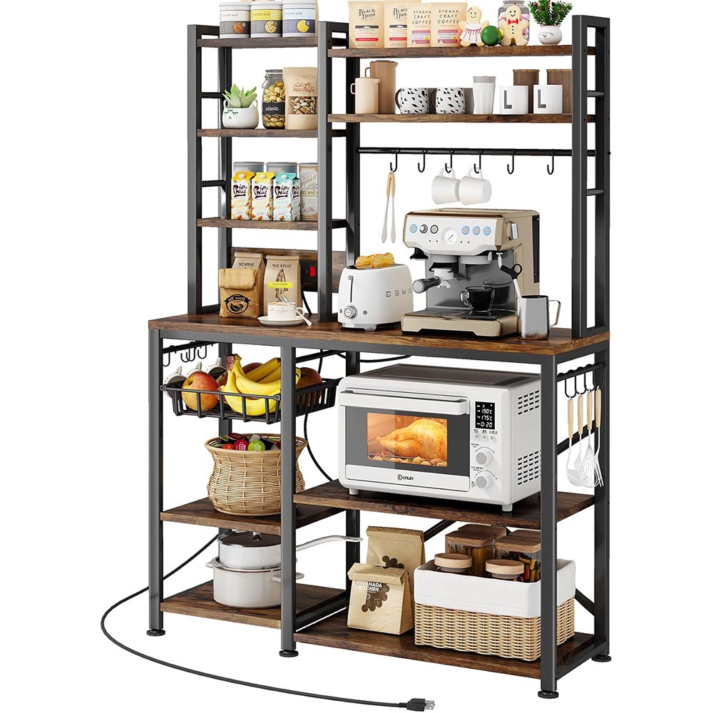Baker’s Rack with Power Outlet & 14 Hooks Baker’s Rack with Power Outlet & 14 Hooks