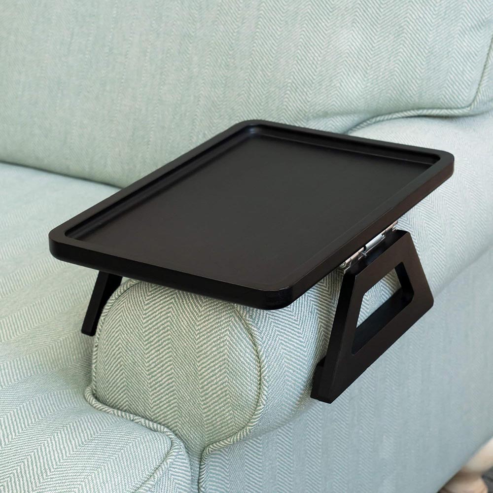 Bamboo Clip-On Couch Arm Tray Table Bamboo Clip-On Couch Arm Tray Table