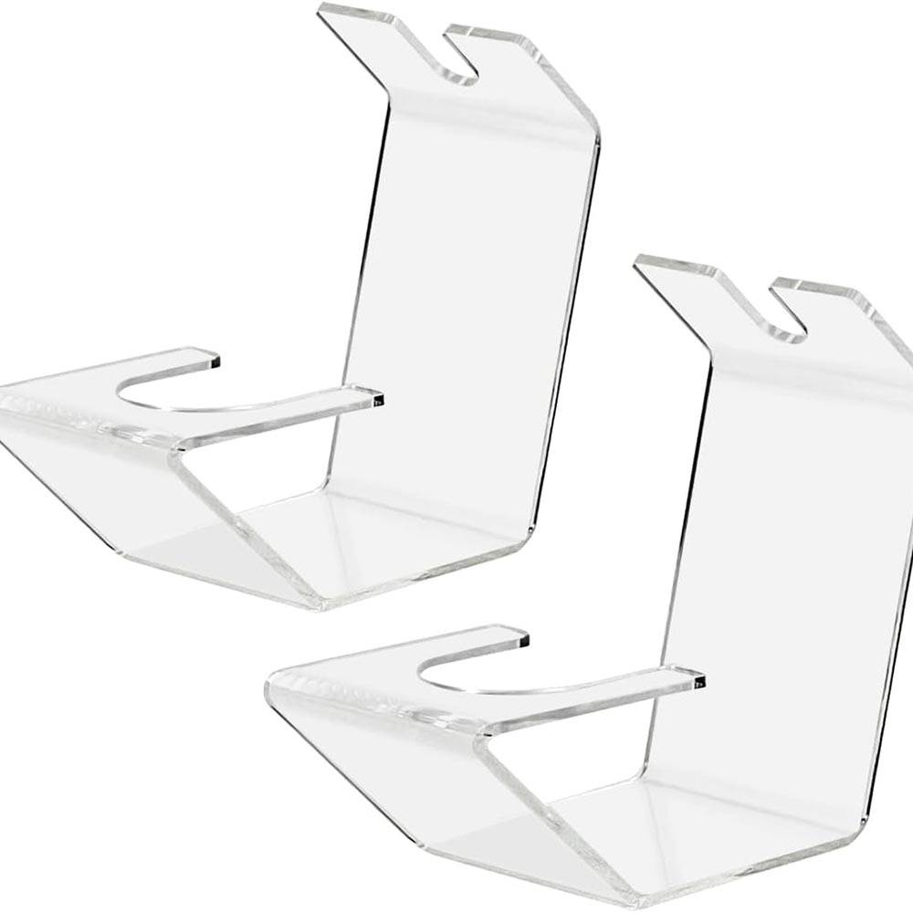 2-Pack Clear Acrylic Countertop Wine Bottle Holder Stand 2-Pack Clear Acrylic Countertop Wine Bottle Holder Stand