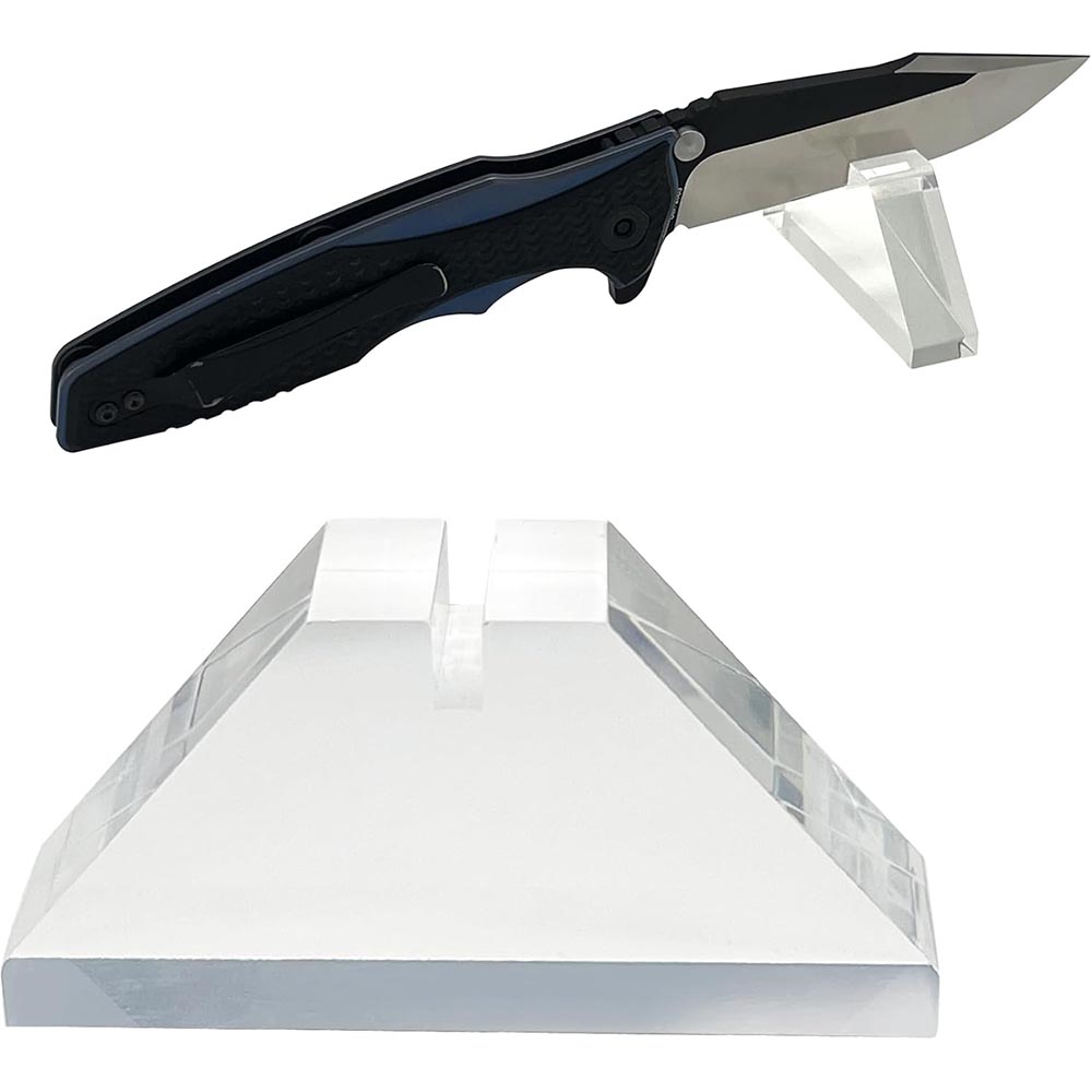 Acrylic Knife Block Display Stand for Pocket Knives