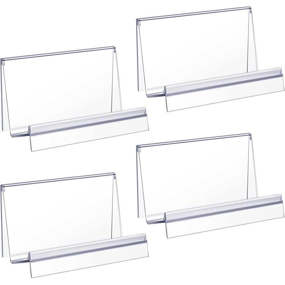 4-Pack Clear Acrylic Purse & Wallet Display Stands