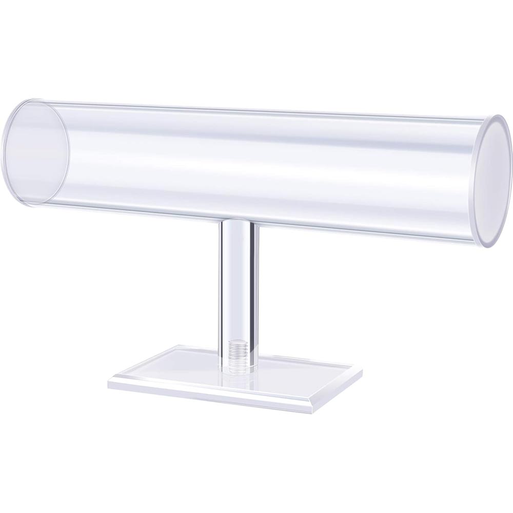 Hovering Acrylic T-Bar Bracelet & Necklace Display Stand