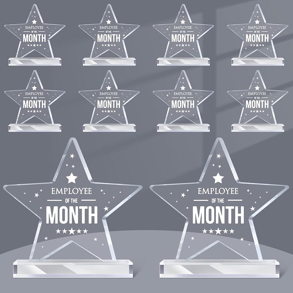 10-Pack “Employee of the Month” Acrylic Plaque Award 10-Pack “Employee of the Month” Acrylic Plaque Award