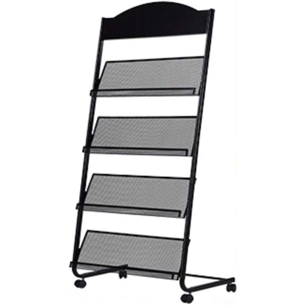 Simple Black Iron Floor-Standing Magazine Rack Simple Black Iron Floor-Standing Magazine Rack
