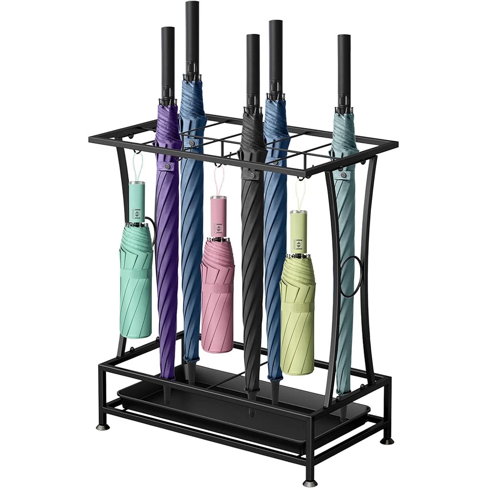 Industrial Metal Umbrella Holder Stand with Drip Tray Industrial Metal Umbrella Holder Stand with Drip Tray