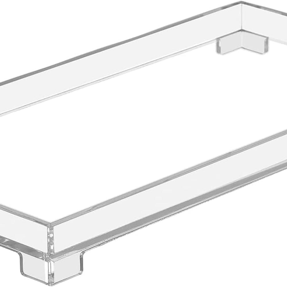 Large Clear Acrylic Rectangular Vanity & Bathroom Tray