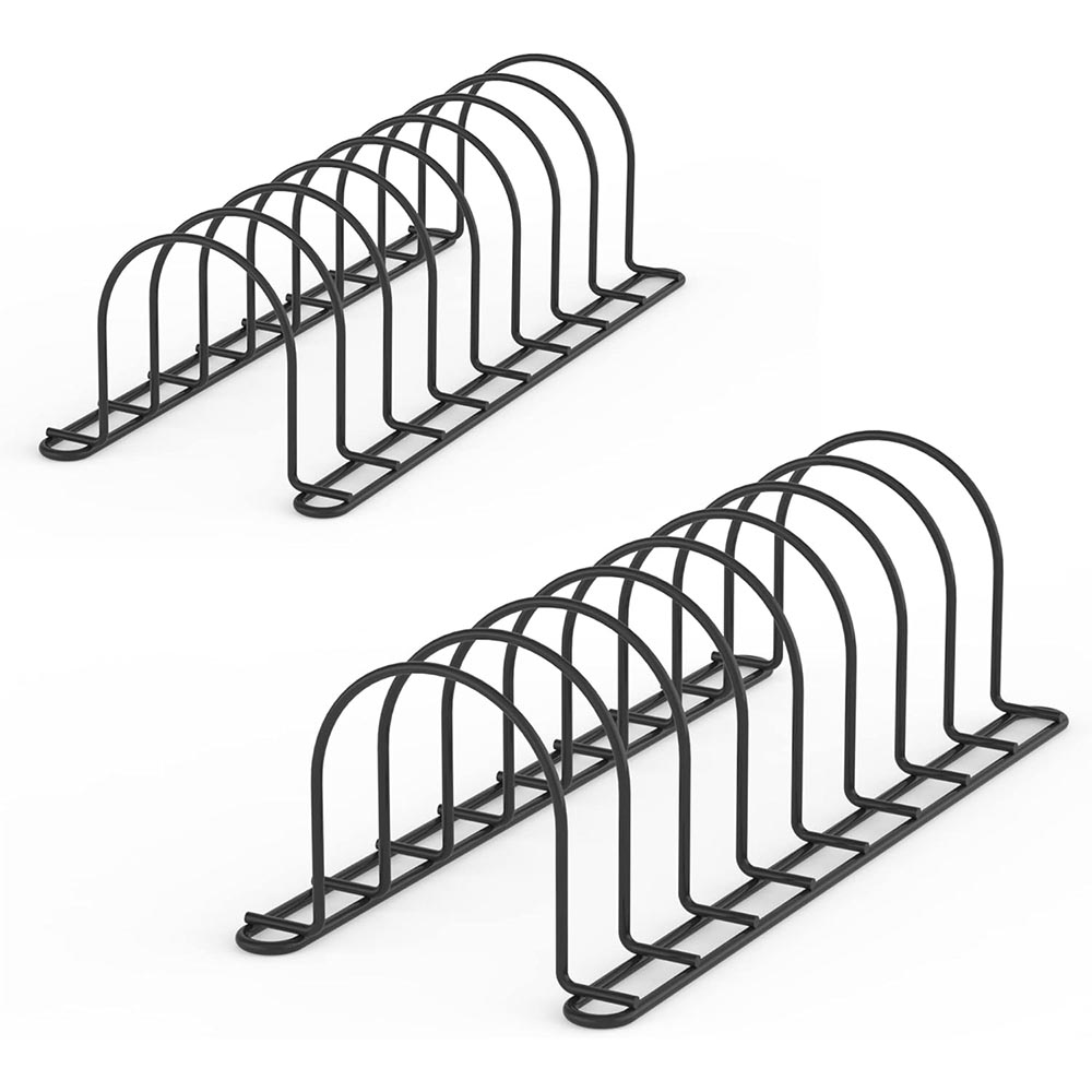 2-Pack Metal Kitchenware Organizer Rack for Lids & Pans 2-Pack Metal Kitchenware Organizer Rack for Lids & Pans
