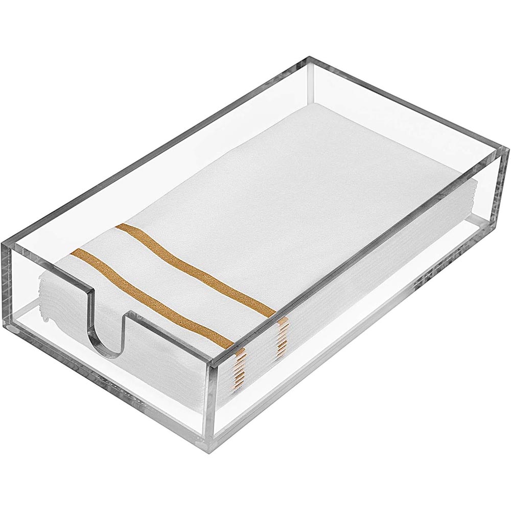 Clear Modern Acrylic Guest Hand Towel Holder