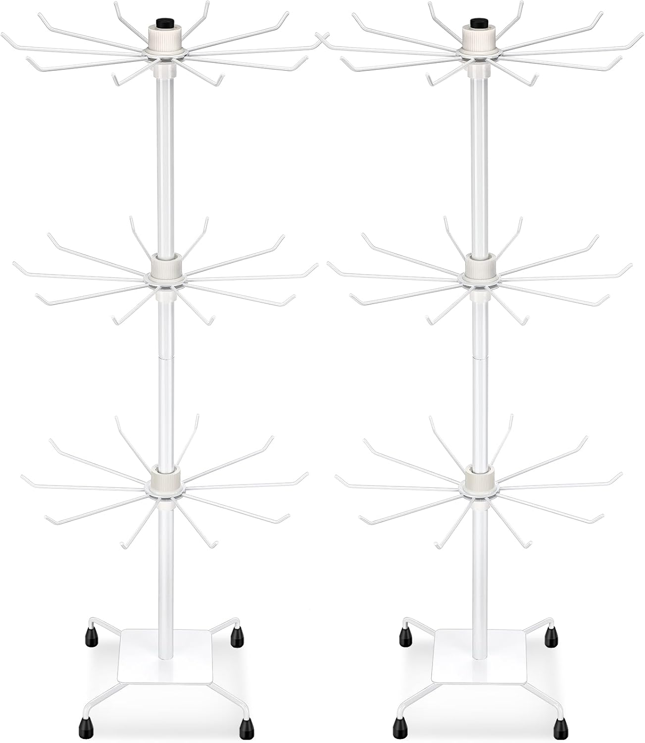 Necklace & Jewelry Organizer Stand with Wooden Tray Necklace & Jewelry Organizer Stand with Wooden Tray