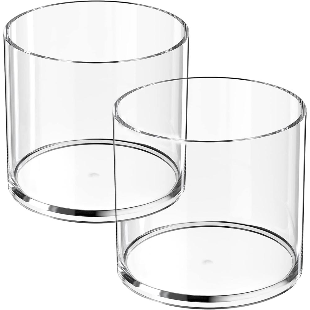 2-Pack Clear Acrylic Cylinder Pen & Pencil Holder 2-Pack Clear Acrylic Cylinder Pen & Pencil Holder