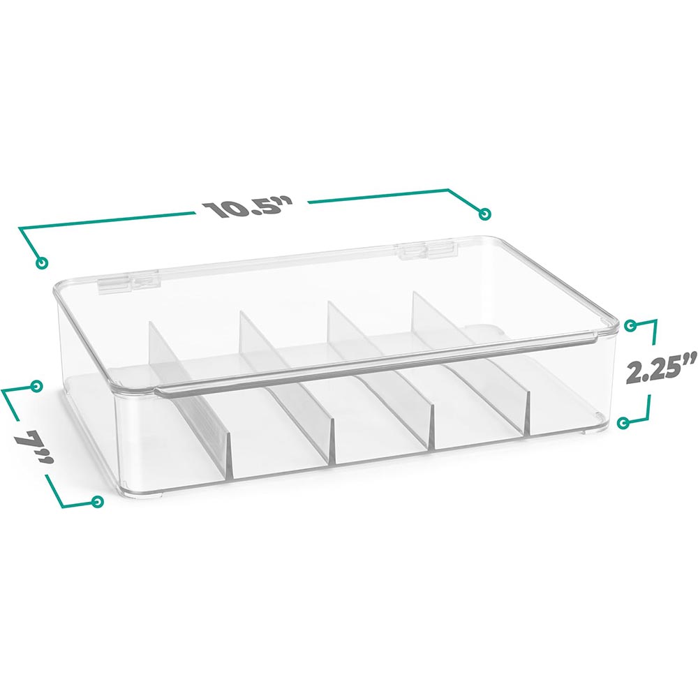 Stackable Plastic Eyeglass & Sunglasses Storage Organizer Case