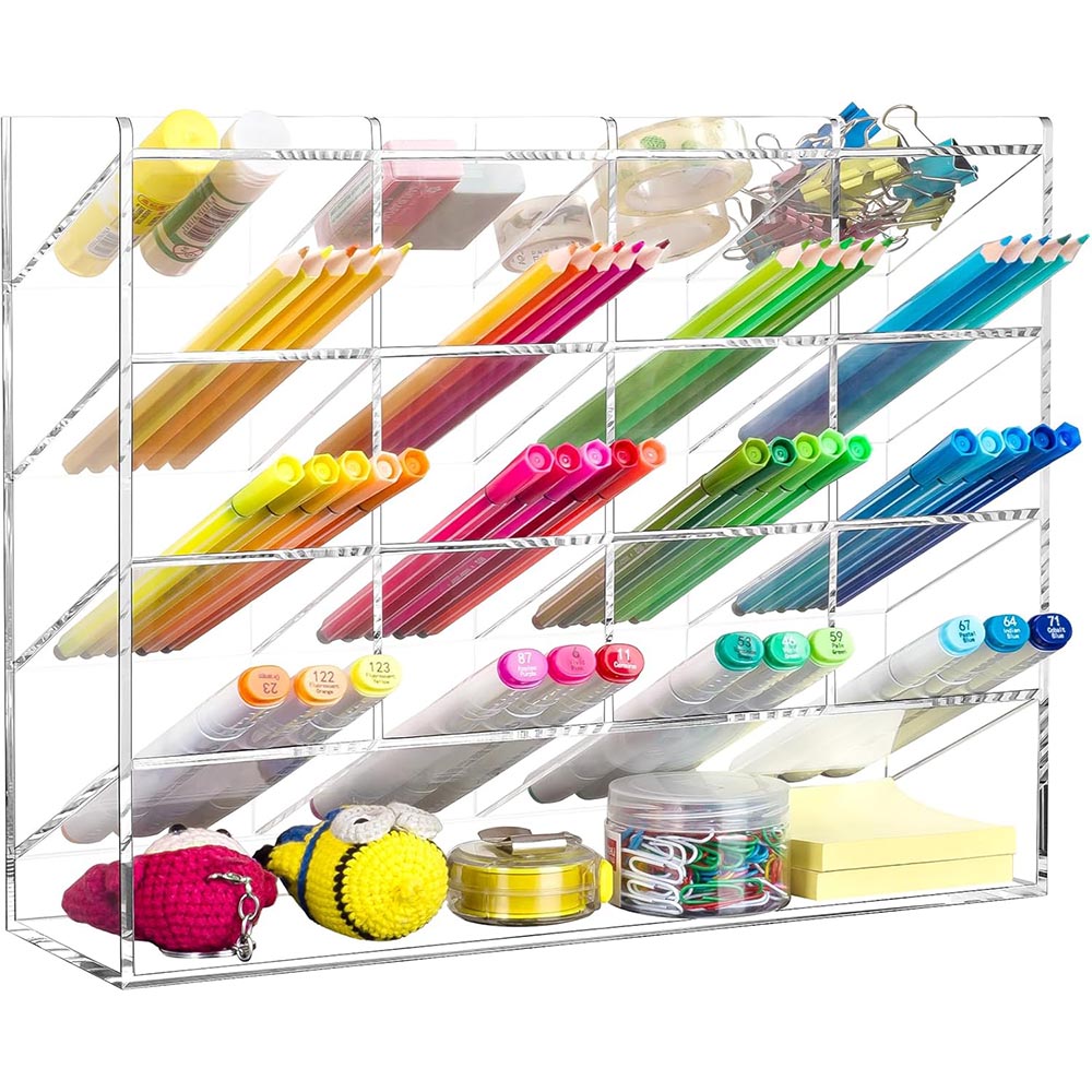 Vertical Acrylic Marker Organizer for 200 Markers Vertical Acrylic Marker Organizer for 200 Markers