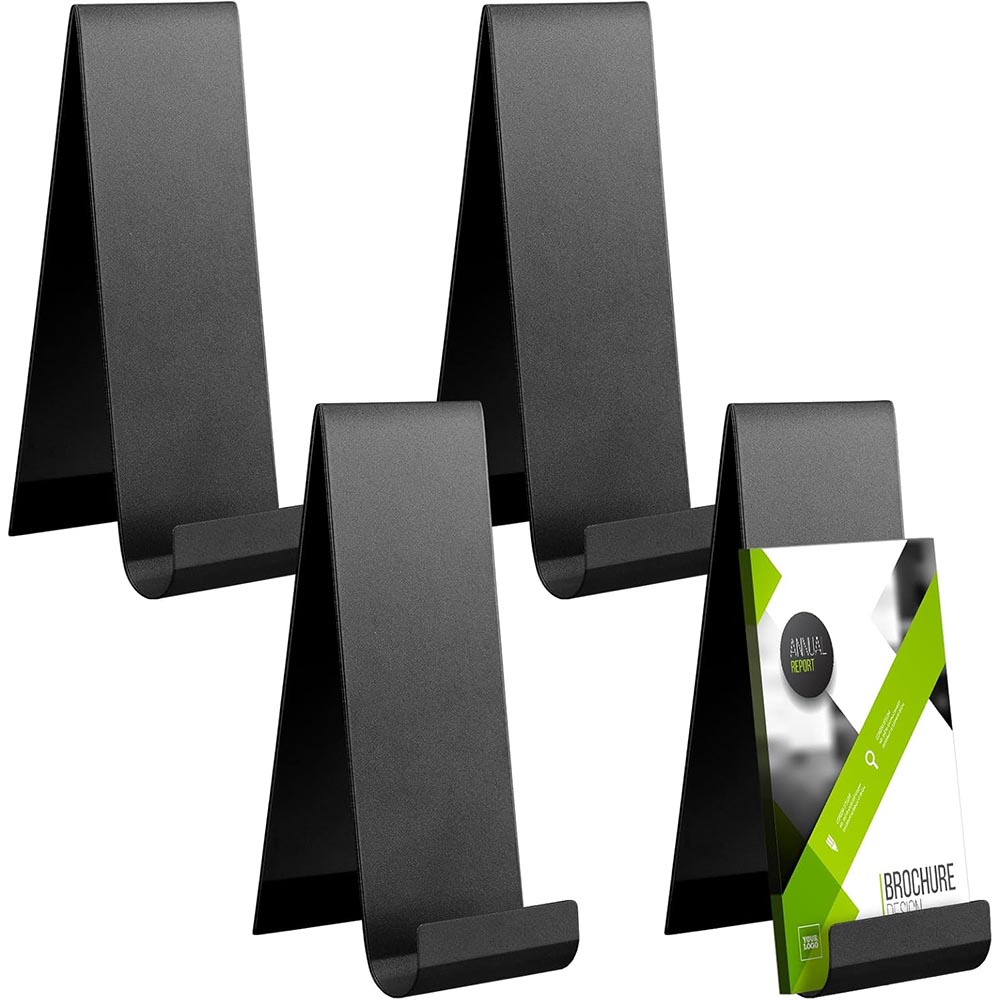 4-Pack Metal Fancy Vertical Countertop Brochure Holder 4-Pack Metal Fancy Vertical Countertop Brochure Holder